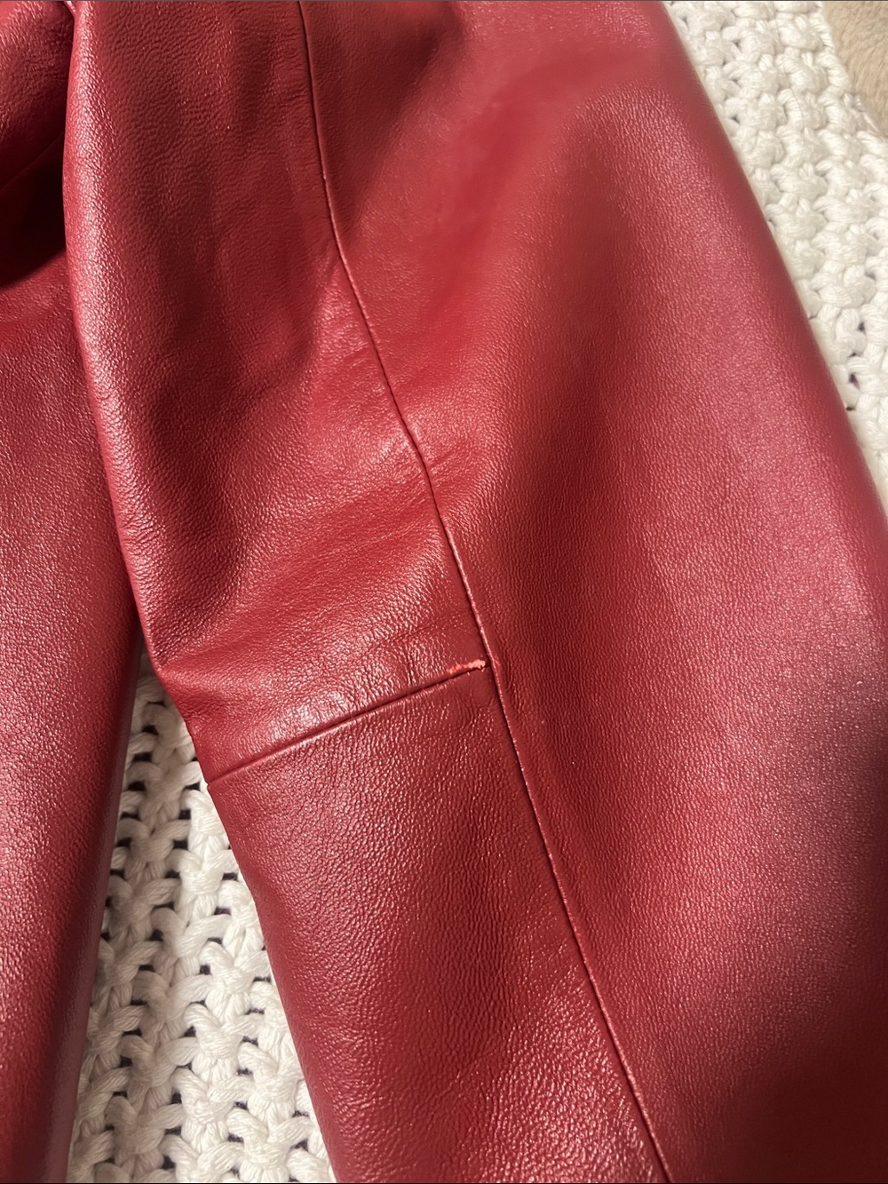 Red Leather Jacket - Picture 9 of 10